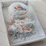 Chrzest Maluszka kartka hand made - 