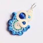Blue&Cream kolczyki sutasz - 