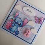 Kartka urodzinowa urodziny Stich personalizowana - Kartka urodzinowa urodziny Stich