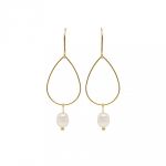 Delikatne kolczyki pozłacane Sacred Pearl. - 