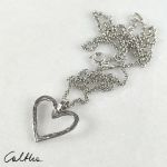 Serce – srebrny wisiorek mały (2203-05) - Srebrna zawieszka serce