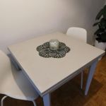 Grafitowa koronkowa serwetka - Dekoracja stołu