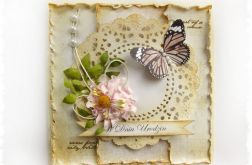 Kartka na Urodziny z motylkiem