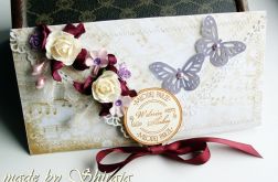 Kopertówka z okazji ślubu- rubinowa łąka