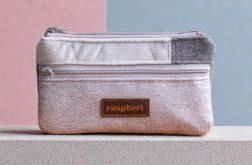 Jasnoszary portfel damski