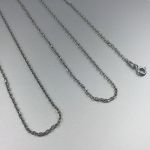 Srebrny łańcuszek, Srebro oksydowane, 70-74cm - długi łańcuszek ze srebra oksydowanego 925 nr 2
