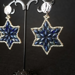 Kolczyki Gwiazdki "Midnight Star"  - wiszące kolczyki w kształcie gwiazd