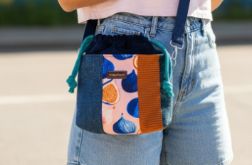 Listonoszka z kominem patchwork no waste unikat handmade figi