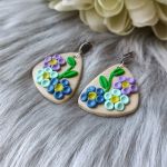 „MILDRED” kolczyki z glinki polimerowej - „MILDRED” kolczyki z glinki polimerowej