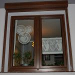 Trzy jabłka - zestaw dekoracyjny na okno, rękodzieło na szydełku - 