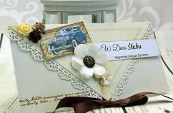 Kopertówka z okazji ślubu- retro car