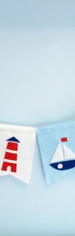 Girlanda marynistyczna – chorągiewki