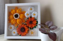 Kwiatowa kompozycja ze słonecznikiem