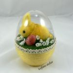 Jajko 3D z żółtym królikiem - 