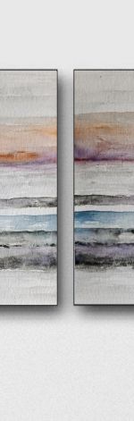 Abstrakcja-dwie akwarele każda formatu 32/24 cm 