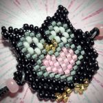 Bransoletka na sznurku "Sowa i serce" Prezent na Walentynki  - Bransoletka na sznurku "Sowa i serce" Prezent na Walentynki HANDMADE