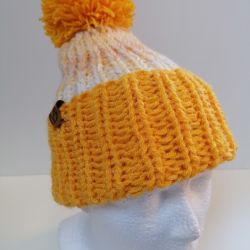 Czapka dziecięca z pomponem na zimę