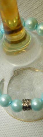 46. Bransoleta z pereł szklanych 10mm