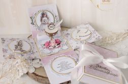 Exploding box komunijny "Pink Roses 2" GOTOWY
