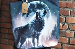 Duża torba z wilkiem