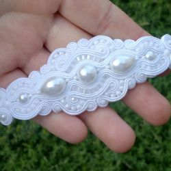 Bransoletka Perłowa Biała