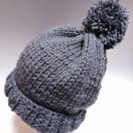 Zimowa czapka - ciepła damska czapka z potrójnej nitki wełna z akrylem
