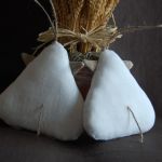 Lniane baranki - zawieszki  - 