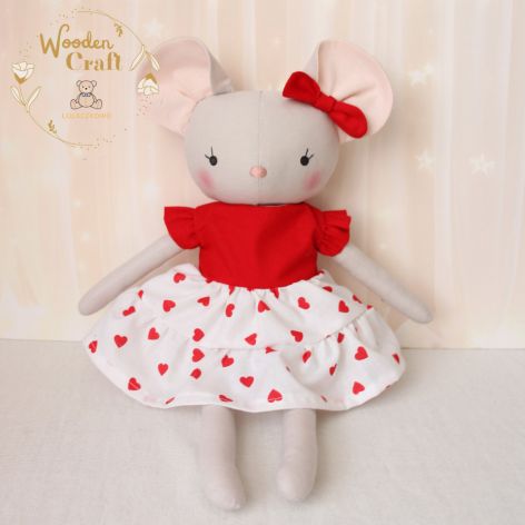 Myszka Klara przytulanka prezent GOTOWA