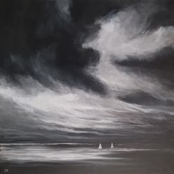 Morze-obraz akrylowy formatu 60/60 cm. 