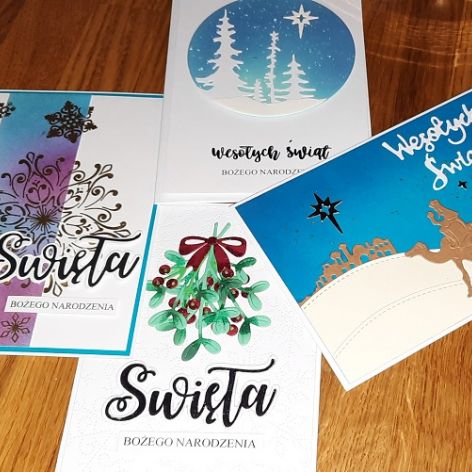 Zestaw kartek świątecznych na Boże Narodzenie 30szt 