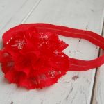 Opaska niemowlęca  - Czerwień - 