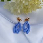 "Kalliope II" - kolczyki z gliny polimerowej. - wykonane ręcznie