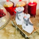 Zimowe bałwanki dekoracja na święta - Bałwanki