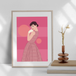 Plakat Audrey pink 60x40cm - 2