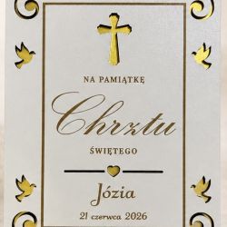 Pamiątka na chrzest dziewczynka/chłopiec personalizacja