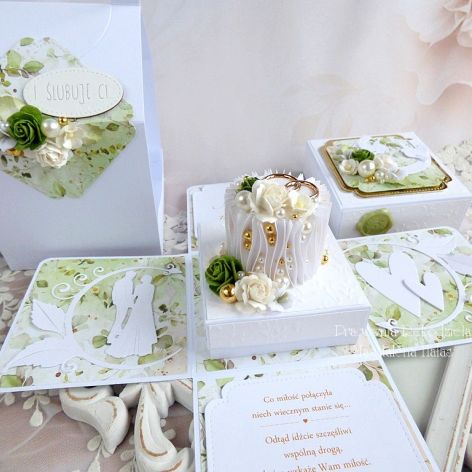 Ślubny exploding box 1045