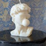 Świeca dekoracyjna ręcznie tworzona popiersie Dawida  - 