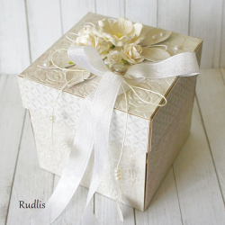 Ślubne życzenia w pudełku z perełkami ex3