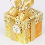 Złocisty- ślubny exploding box - exploding box w złocistym kolorze
