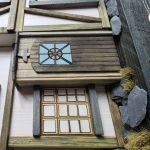 Zegar z domkiem z drewna - 