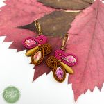 Kolczyki soutache jesienne listki   - Jesienne listki