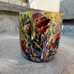 Porcelanowy kubek ręcznie malowany Maki - 