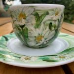 Porcelanowa filiżanka ze spodkiem Letnie kwiaty 2 - 
