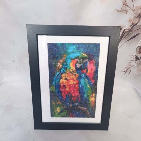 Obrazek diamentowy 20x30cm PAPUGA