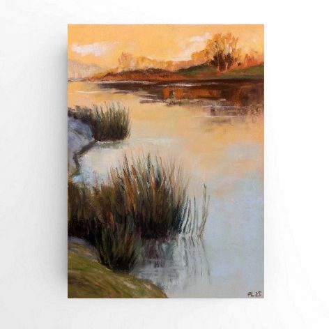 Pejzaż-pastela formatu 24/18 cm
