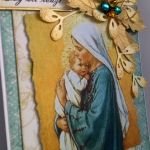 Tradycyjna kartka z Maryją i Dzieciątkiem - 