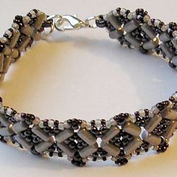 bransoletka amethyst gun rulla metallic grey