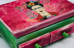 Toaletka z lusterkiem, Frida Kahlo, energetyczna kolorystyka, idealna na prezent
