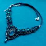Naszyjnik sutasz Teal - Dark Blue - null