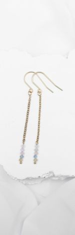 Kolczyki 'Lyra' – Dotyk Miłości i Łagodności Morganitu